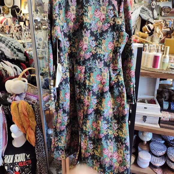 ARATTA BROCADE FLORAL SPRING COAT GORGEOUS - Picture 7 of 7